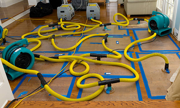 Professional Storm Water Damage Restoration technician working in Asbury, NJ